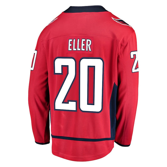 W.Capitals #20 Lars Eller Fanatics Branded Home Breakaway Player Jersey  Red Stitched American Hockey Jersey UNEC