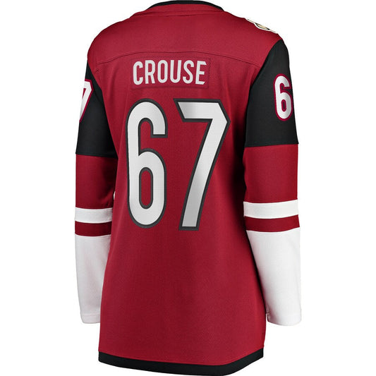 A.Coyotes #67 Lawson Crouse Fanatics Branded Home Breakaway Player Jersey Garnet Stitched American Hockey Jersey UNEC