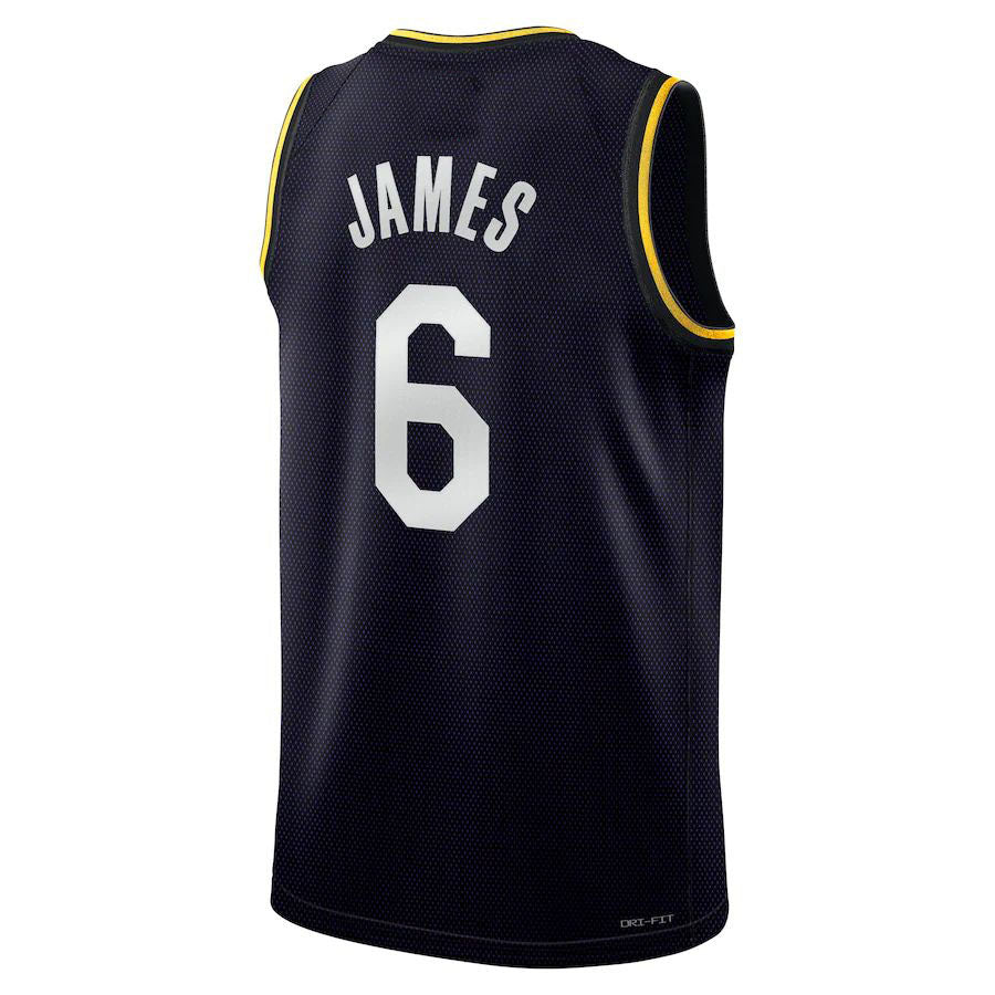 LA.Lakers #6 LeBron James 2022 Select Series MVP Swingman Jersey Black Stitched American Basketball Jersey UNEC