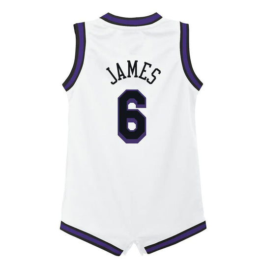LA.Lakers #6 LeBron James Infant 2022-23 Replica Jersey City Edition White Stitched American Basketball Jersey UNEC