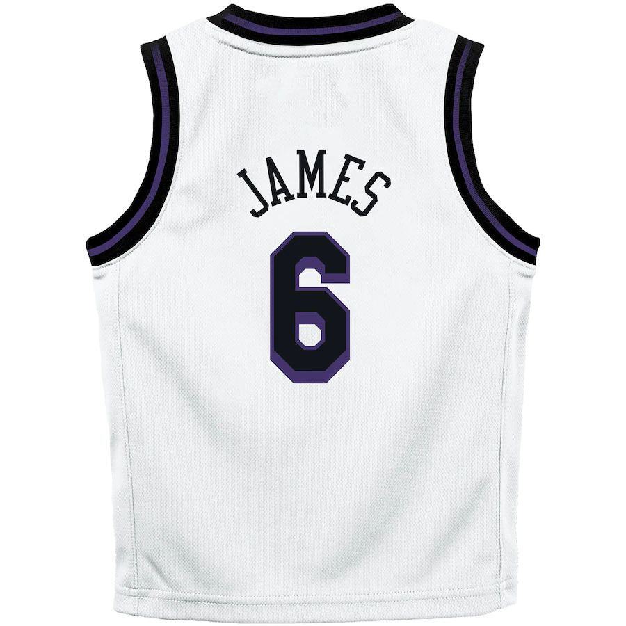 LA.Lakers #6 LeBron James Preschool 2022-23 Replica Jersey City Edition White Stitched American Basketball Jersey UNEC