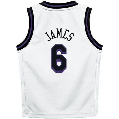 LA.Lakers #6 LeBron James Toddler 2022-23 Replica Jersey City Edition White Stitched American Basketball Jersey UNEC