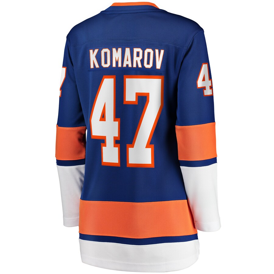 NY.Islanders #47 Leo Komarov Fanatics Branded Home Breakaway Player Jersey Royal Stitched American Hockey Jersey UNEC