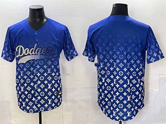 Los Angeles Dodgers Blank Blue Limited Stitched Baseball Jersey
