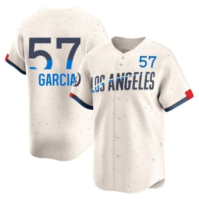 Los Angeles Dodgers #57 Luis Garcia Cream City Connect Limited Stitched Baseball Jersey
