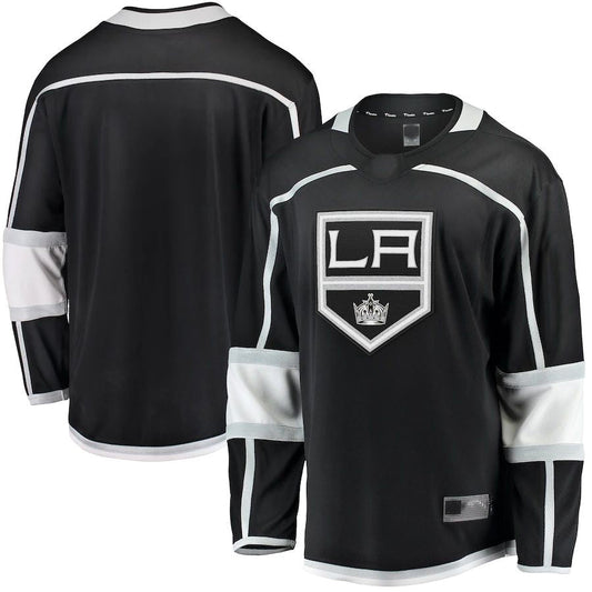LA.Kings Fanatics Branded 2020-21 Home Breakaway Jersey Black Stitched American Hockey Jersey UNEC