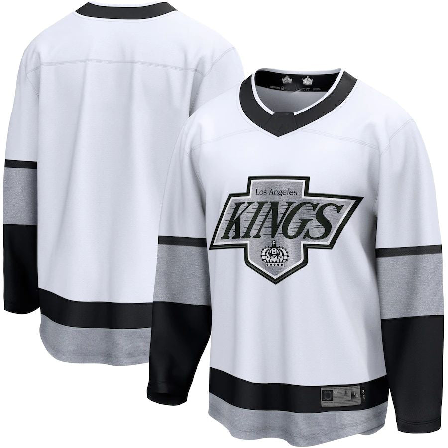 LA.Kings  Fanatics Branded Alternate Premier Breakaway Team Jersey White Stitched American Hockey Jersey UNEC