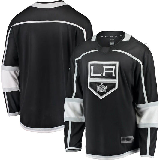 LA.Kings Fanatics Branded Breakaway Home Jersey Black Stitched American Hockey Jersey UNEC