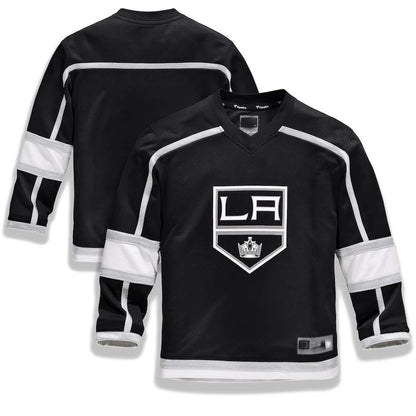 LA.Kings Fanatics Branded Home Replica Blank Jersey Black Stitched American Hockey Jersey UNEC