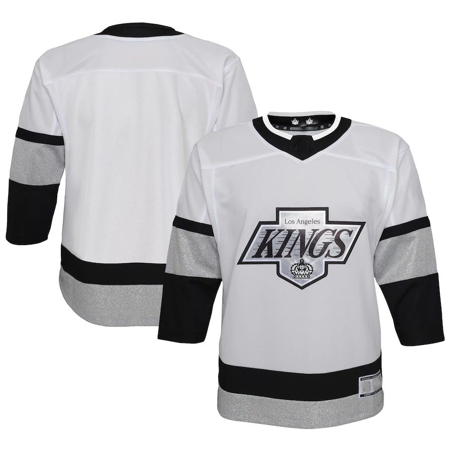LA.Kings 2021-22 Alternate Premier Jersey White Stitched American Hockey Jersey UNEC