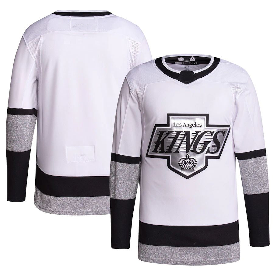 LA.Kings 2021-22 Alternate Primegreen Authentic Pro Jersey  White Stitched American Hockey Jersey UNEC