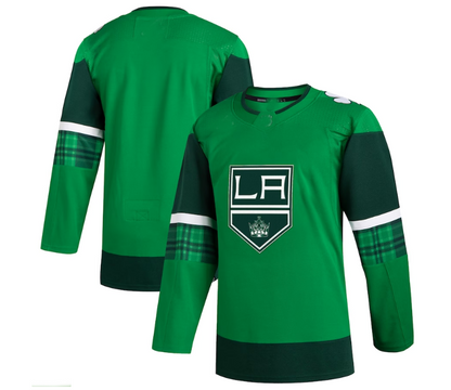LA.Kings 2023 St. Patrick's Day Primegreen Authentic Jersey - Kelly Green Stitched American Hockey Jersey UNEC