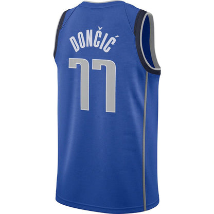 D.Mavericks #77 Luka Doncic 2020-21 Swingman Jersey Blue Icon Edition Stitched American Basketball Jersey UNEC