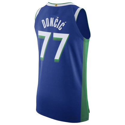 D.Mavericks #77 Luka Doncic  2022-23 Authentic Jersey Blue Icon Edition Stitched American Basketball Jersey UNEC