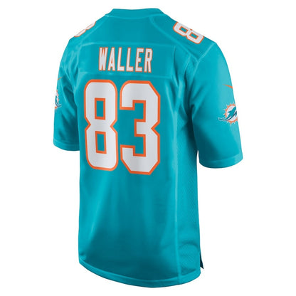 M.Dolphins #83 Darren Waller Aqua Team Game Stitched American Football Jerseys