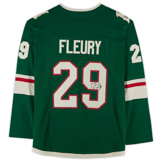 M.Wild #29 Marc-Andre Fleury Fanatics Authentic Autographed Fanatics Breakaway Jersey Green Stitched American Hockey Jersey UNEC