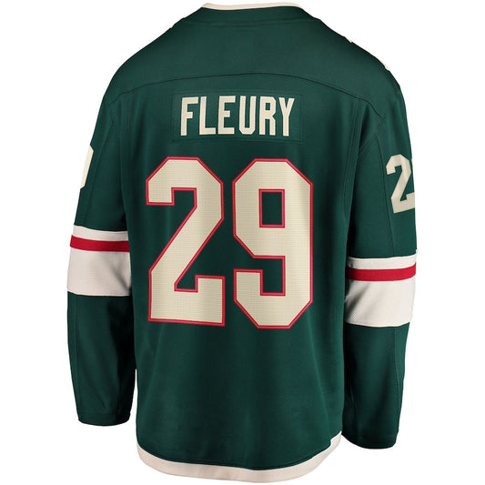 M.Wild #29 Marc-Andre Fleury Fanatics Branded Home Breakaway Player Jersey Green Stitched American Hockey Jersey UNEC