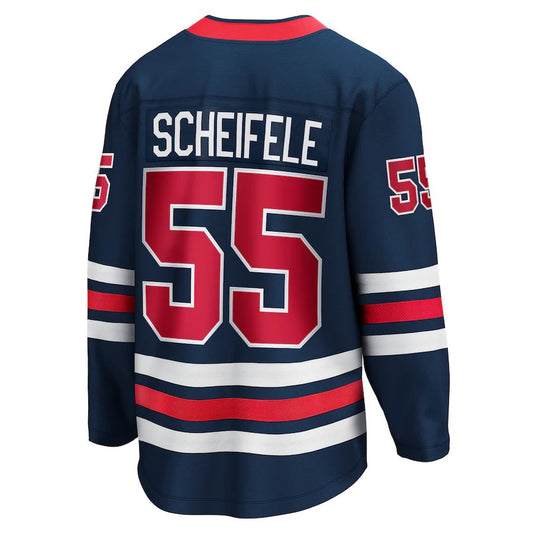 W.Jets #55 Mark Scheifele Fanatics Branded 2021-22 Alternate Premier Breakaway Player Jersey Navy Stitched American Hockey Jersey UNEC