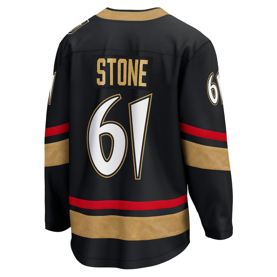 V.Golden Knights #61 Mark Stone Fanatics Branded Special Edition 2.0 Breakaway Player Jersey Black Alternate Jersey Hockey Jersey UNEC