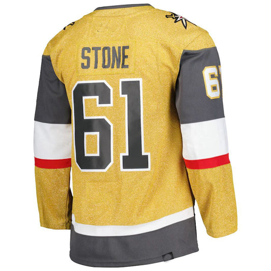 V.Golden Knights #61 Mark Stone Captain Patch Primegreen Authentic Pro Alternate Player Jersey Gold Alternate Jersey Hockey Jersey UNEC