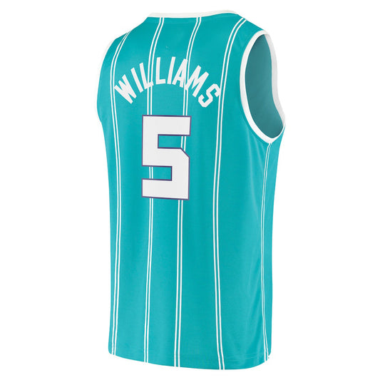 C.Hornets #5 Mark Williams Fanatics Branded 2022 Draft First Round Pick Fast Break Replica Player Jersey Icon Edition Teal Stitched American Basketball Jersey UNEC
