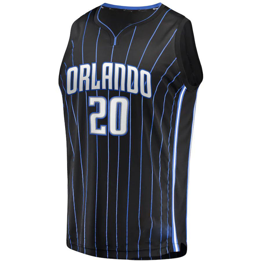 O.Magic #20 Markelle Fultz Fanatics Branded  2019 Fast Break Replica Player Jersey Black Icon Edition Stitched American Basketball Jersey UNEC