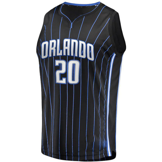 O.Magic #20 Markelle Fultz Fanatics Branded  2019 Fast Break Replica Player Jersey Black Icon Edition Stitched American Basketball Jersey UNEC