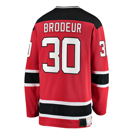 NJ.Devils #30 Martin Brodeur Fanatics Branded Premier Breakaway Retired Player Jersey  Red Stitched American Hockey Jersey UNEC