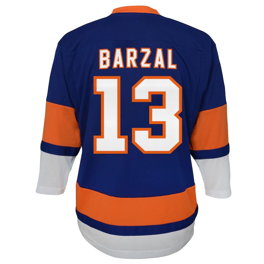 NY.Islanders #13 Mathew Barzal Preschool Home Replica Player Jersey Royal Stitched American Hockey Jersey UNEC
