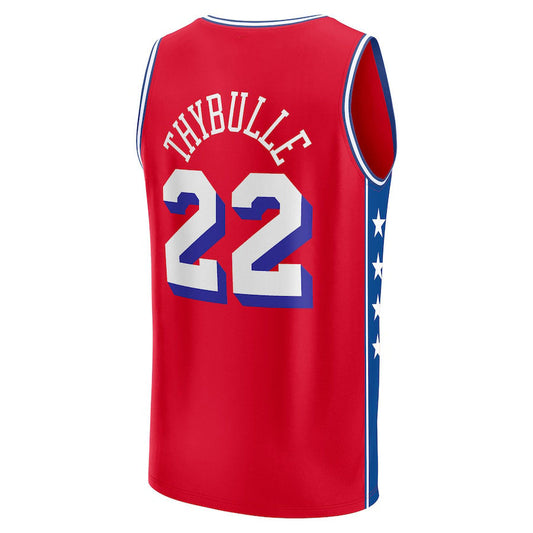 PH.76ers #22 Matisse Thybulle Fanatics Branded  2022-23 Fast Break Player Jersey Red Statement Edition Red Stitched American Basketball Jersey UNEC