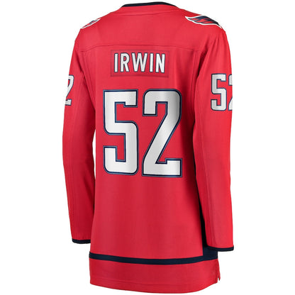 W.Capitals #52 Matt Irwin Fanatics Branded Home Breakaway Player Jersey Red Stitched American Hockey Jersey UNEC
