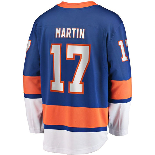 NY.Islanders #17 Matt Martin Fanatics Branded Home Breakaway Player Jersey Royal Stitched American Hockey Jersey UNEC