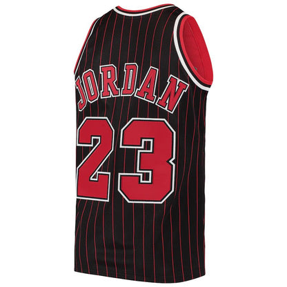 C.Bulls #23 Michael Jordan Mitchell & Ness 1996 Hardwood Classics Authentic Jersey Black Stitched American Basketball Jersey UNEC