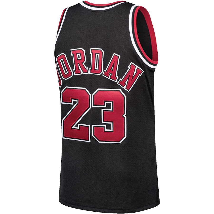 C.Bulls #23 Michael Jordan Mitchell & Ness 1997-98 Hardwood Classics Authentic Player Jersey Black Stitched American Basketball Jersey UNEC