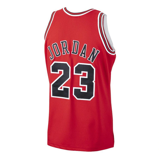 C.Bulls #23 Michael Jordan Mitchell & Ness 1997-98 Hardwood Classics Authentic Player Jersey  Red Stitched American Basketball Jersey UNEC