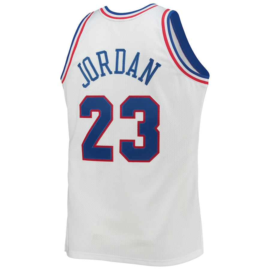 E.Conference #23 Michael Jordan Mitchell & Ness Hardwood Classics 1992 All-Star Game Authentic Jersey  White Stitched American Basketball Jersey UNEC