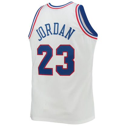 E.Conference #23 Michael Jordan Mitchell & Ness Hardwood Classics 1992 All-Star Game Authentic Jersey  White Stitched American Basketball Jersey UNEC