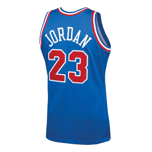 E.Conference #23 Michael Jordan Mitchell & Ness 1993 All-Star Game Hardwood Classics Authentic Jersey  Royal Stitched American Basketball Jersey UNEC
