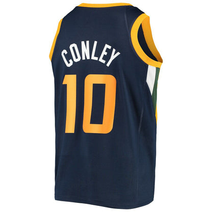 U.Jazz #10 Mike Conley Swingman Jersey Navy Icon Edition Stitched American Basketball Jersey UNEC