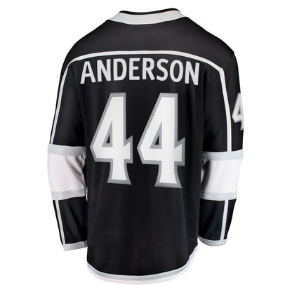 LA.Kings #44 Mikey Anderson Fanatics Branded Home Breakaway Player Jersey Black Stitched American Hockey Jersey UNEC