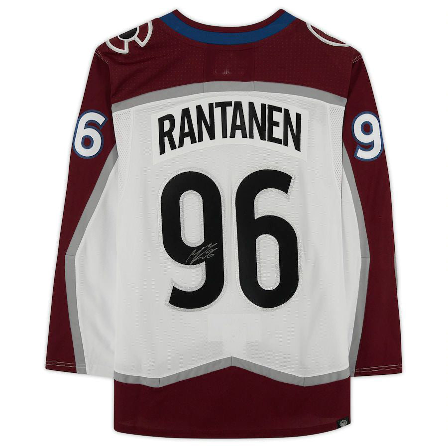 C.Avalanche #96 Mikko Rantanen Fanatics Authentic Autographed  Burgundy Stitched American Hockey Jersey UNEC