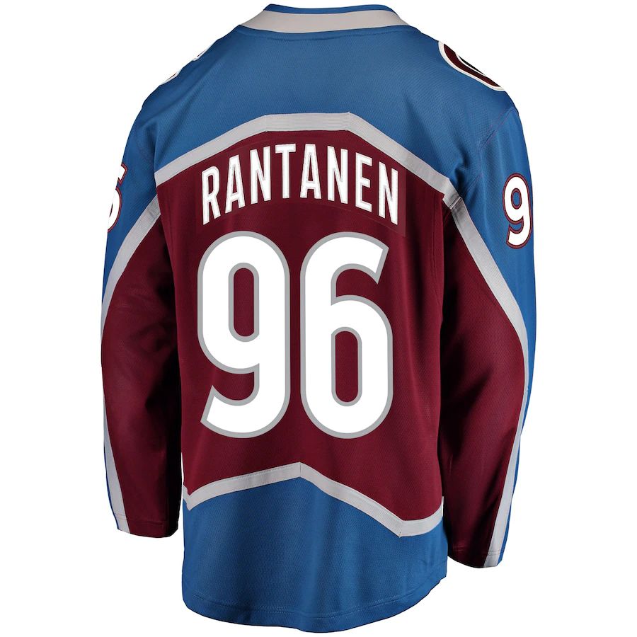 C.Avalanche #96 Mikko Rantanen Fanatics Branded Home Premier Breakaway Player Jersey Burgundy Stitched American Hockey Jersey UNEC