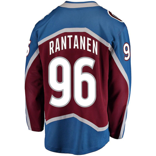 C.Avalanche #96 Mikko Rantanen Fanatics Branded Home Premier Breakaway Player Jersey  Burgundy Stitched American Hockey Jersey UNEC