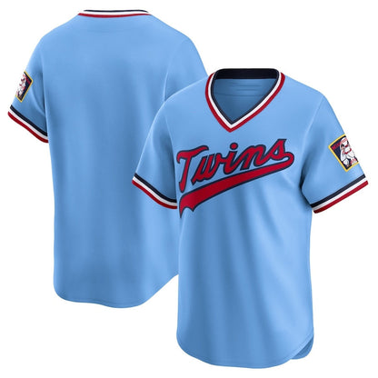 Minnesota Twins Cooperstown Collection Limited Jersey - Light Blue Stitched Baseball Jersey
