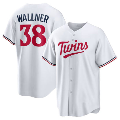 Minnesota Twins #38 Matt Wallner Home Replica Jersey - White Stitched Baseball Jersey