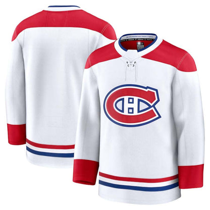 M.Canadiens Fanatics Away Premium Jersey - White Stitched American Hockey Jersey UNEC