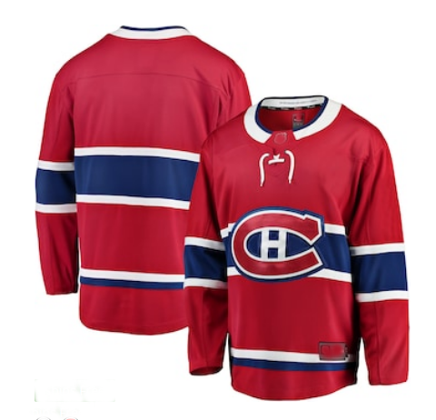 M.Canadiens Fanatics Branded Breakaway Home Jersey Red Stitched American Hockey Jersey UNEC