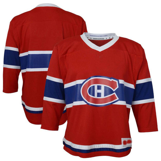 M.Canadiens Toddler Home Replica Jersey Red Stitched American Hockey Jersey UNEC