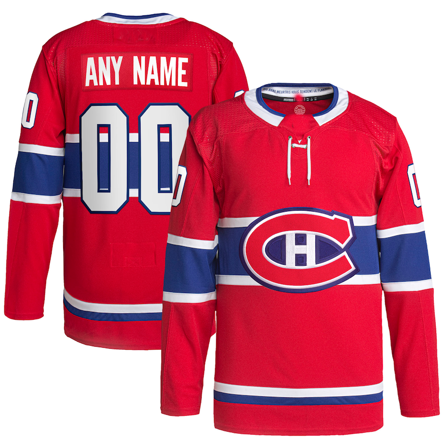 Custom M.Canadiens Home Primegreen Authentic Pro Jersey Red Stitched American Hockey Jersey UNEC