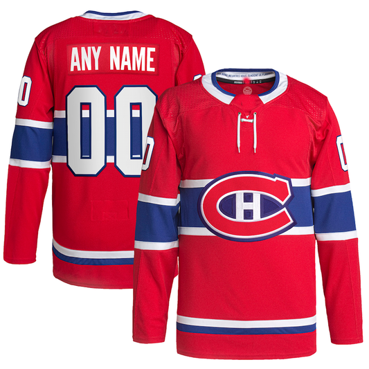 Custom M.Canadiens Home Primegreen Authentic Pro Jersey Red Stitched American Hockey Jersey UNEC